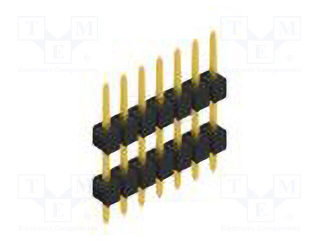 Connector: pin strips; pin header; male; PIN: 7; 2.54mm; THT; 1x7