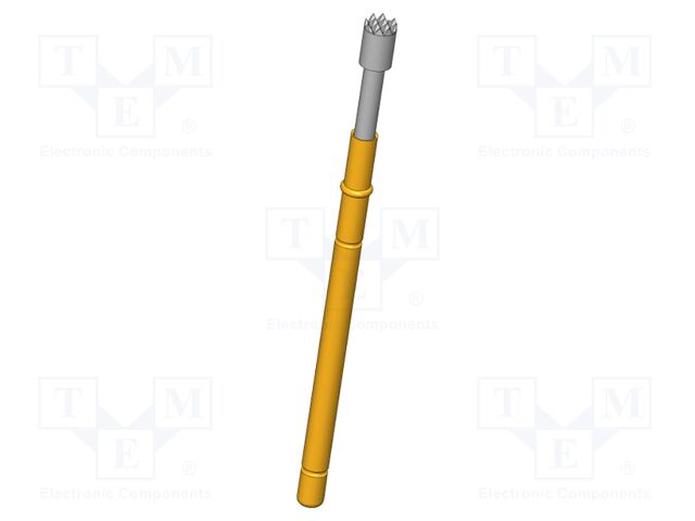 Test needle; Operational spring compression: 4mm; 8A; Ø: 2mm; 3N