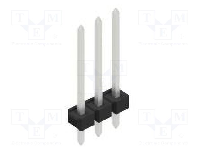 Connector: pin strips; pin header; male; PIN: 3; 2.54mm; THT; 1x3