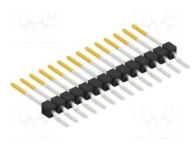 Connector: pin strips; pin header; male; PIN: 14; 2.54mm; SMT; 1x14