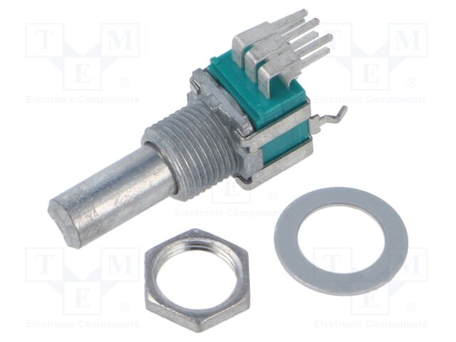 Potentiometer: shaft; single turn,vertical; 10kΩ; ±20%; 6mm