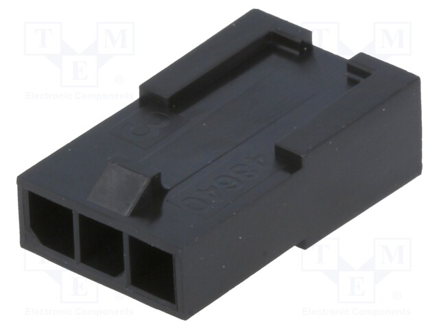 Plug; wire-wire; male; Micro-Fit 3.0; 3mm; PIN: 3; w/o contacts