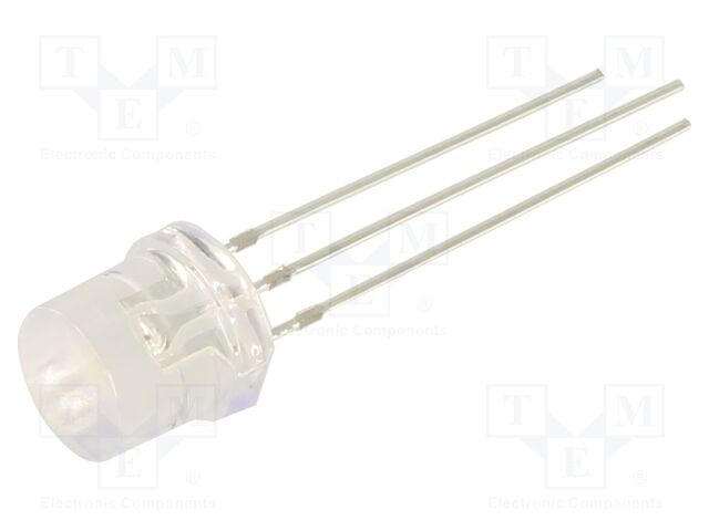 LED; blue,yellow; 8mm; 140°; Front: flat; 2.1÷2.6VDC,2.9÷3.4VDC