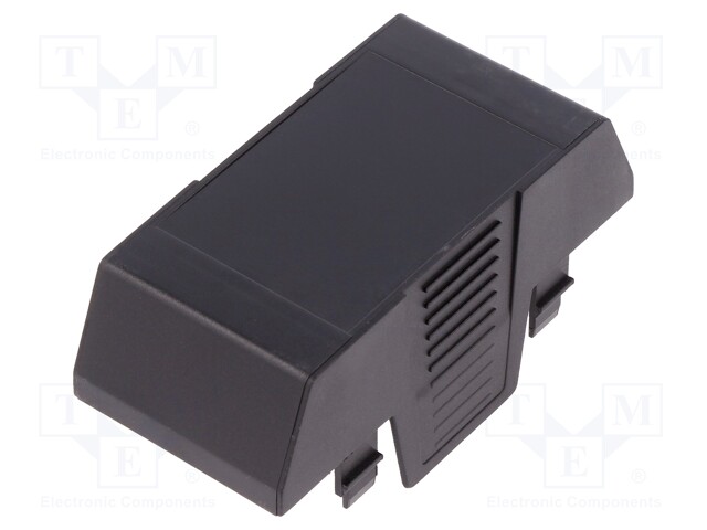 Cover; for enclosures; UL94HB; Series: EH 35; Mat: ABS; black; 35mm