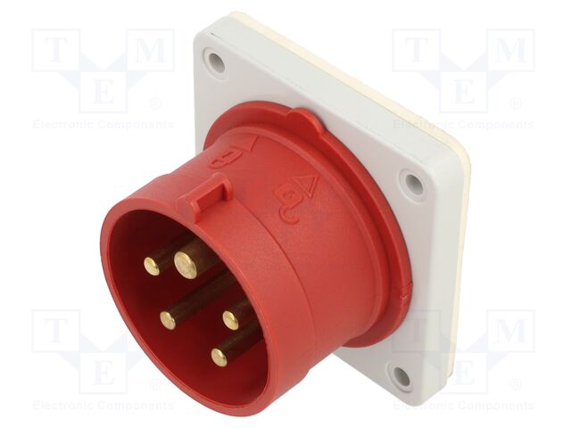 Connector: AC supply 3-phase; socket; male; 32A; 400VAC; IEC 60309