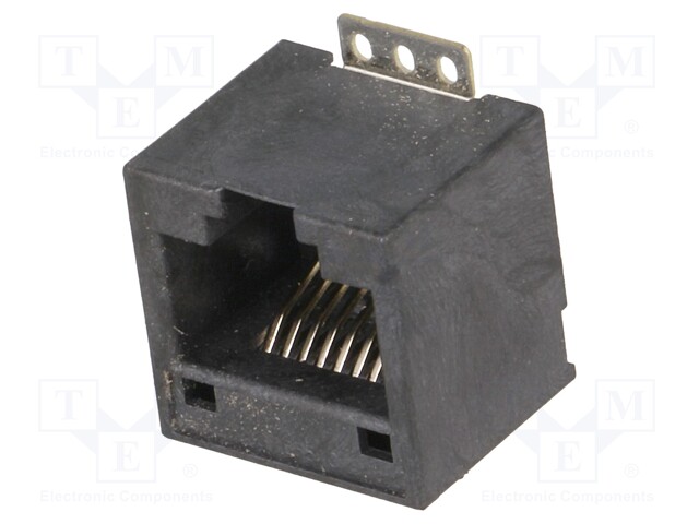 Socket; RJ45; PIN: 8; gold-plated; Layout: 8p8c; SMT; vertical