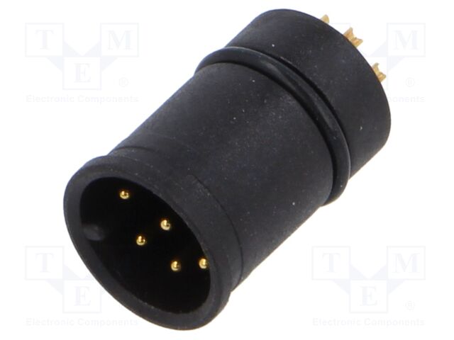 Connector: M12; contact insert; male; PIN: 8; 30V; 2A; IP67