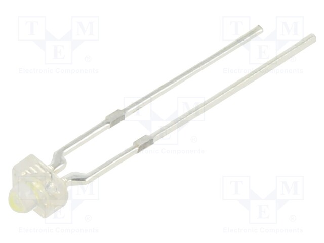 LED; 1.8mm; white cold; 2180÷3000mcd; 15°; Front: convex; 2.7÷3.2V