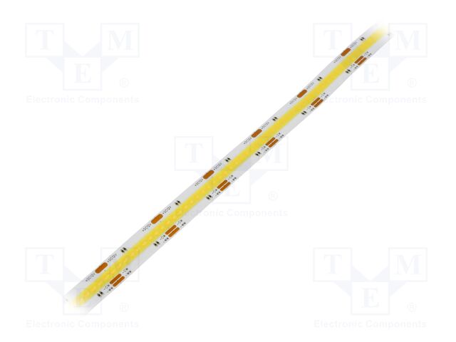 COB LED tape; white warm/cold white; LED/m: 612; 10mm; white PCB
