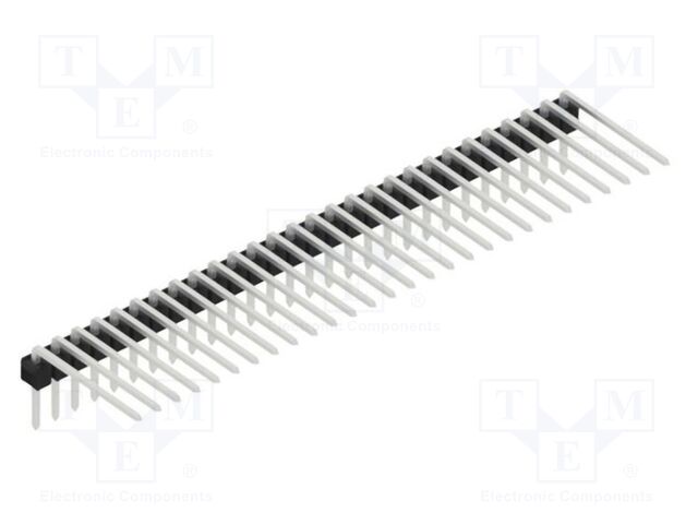 Connector: pin strips; pin header; male; PIN: 28; 2.54mm; THT; 1x28