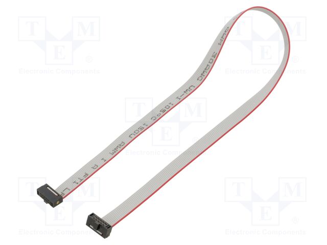 Ribbon cable with IDC connectors; Tape ph: 0.64mm; 304.8mm