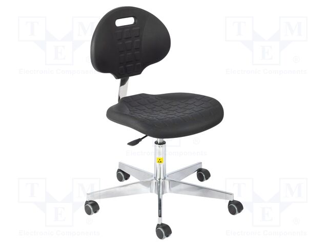 Chair; ESD; Seat dim: 470x440mm; Back dim: 420x320mm; 460÷590mm