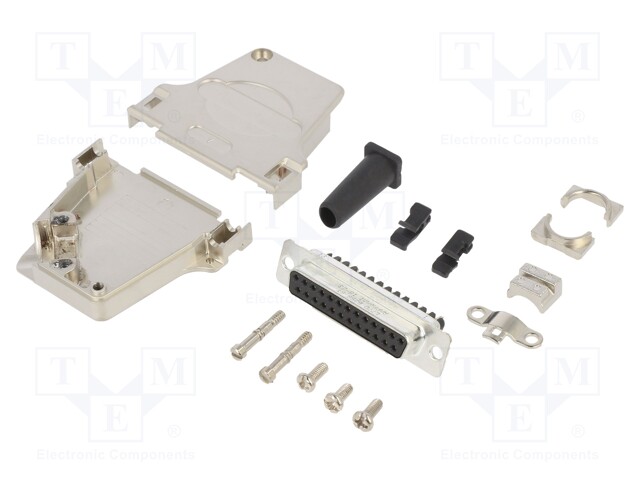 D-Sub; PIN: 15; male; shielded,with strain relief; angled 45°
