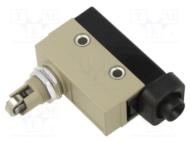 Limit switch; transversal metal roller Ø11mm; SPDT; 10A; IP67