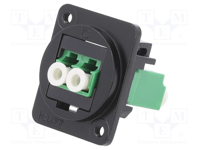 Connector: fiber optic; coupler; single mode duplex (SM)