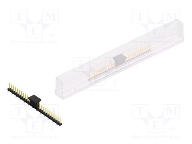 Connector: pin strips; pin header; male; PIN: 26; 2mm; SMT; 1x26