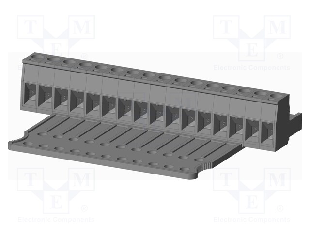 Connector: pluggable terminal block; plug; female; straight; grey