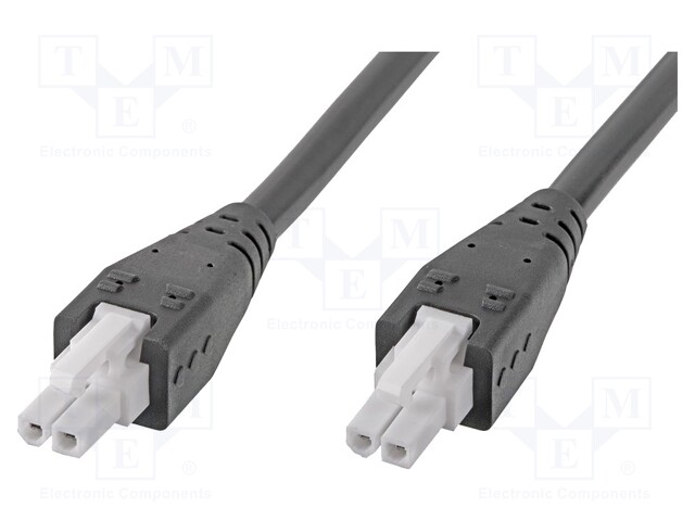 Cable: Mini-Fit Jr.- Mini-Fit Jr; female; PIN: 2; Len: 0.18m; 6A