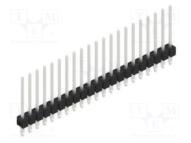 Connector: pin strips; pin header; male; PIN: 21; 2.54mm; THT; 1x21