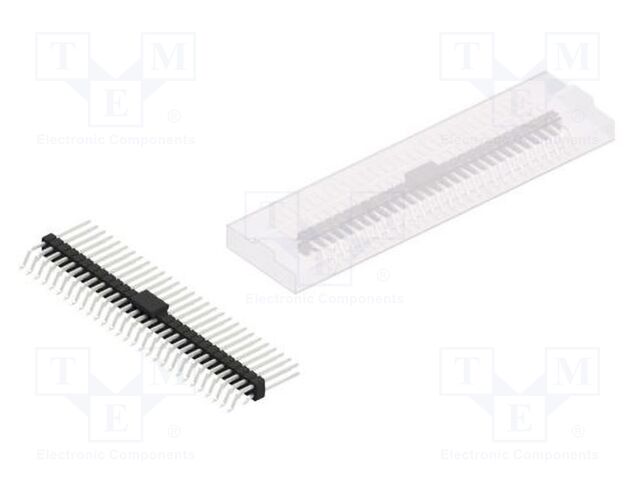 Connector: pin strips; pin header; male; PIN: 58; 2.54mm; SMT; 2x29