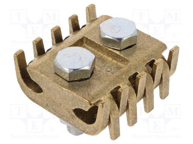 Brass; 95÷150mm2; none; screw terminal; for cable; straight