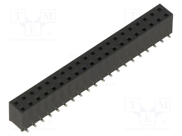 PCB Receptacle, Board-to-Board, 2.54 mm, 2 Rows, 40 Contacts, Surface Mount, M20 Series