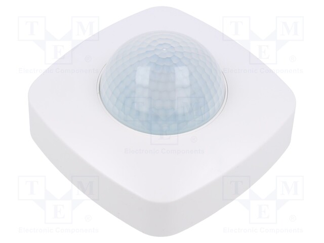 Motion sensor; wall mount; 230VAC; IP65; 20m; Range: 10s÷30min