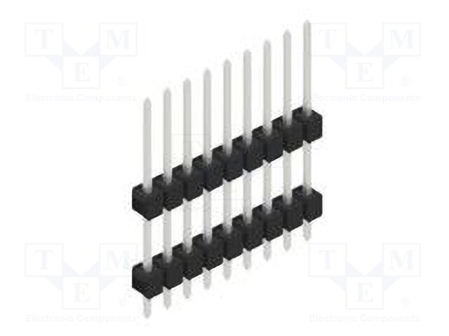 Connector: pin strips; pin header; male; PIN: 9; 2.54mm; THT; 1x9