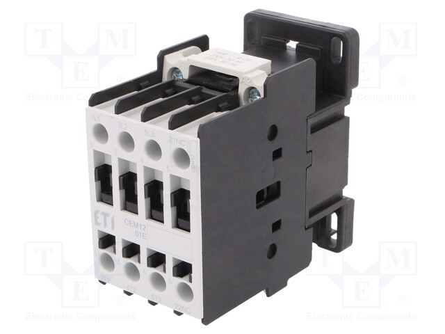 Contactor: 3-pole; NO x3; Auxiliary contacts: NC; 230VAC; 12A; CEM