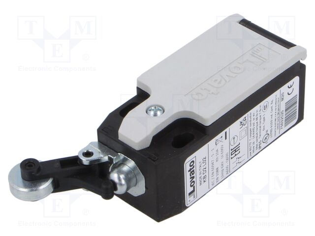 Limit switch; metal roller Ø14mm; NC x2; 10A; M20; IP65; -25÷70°C
