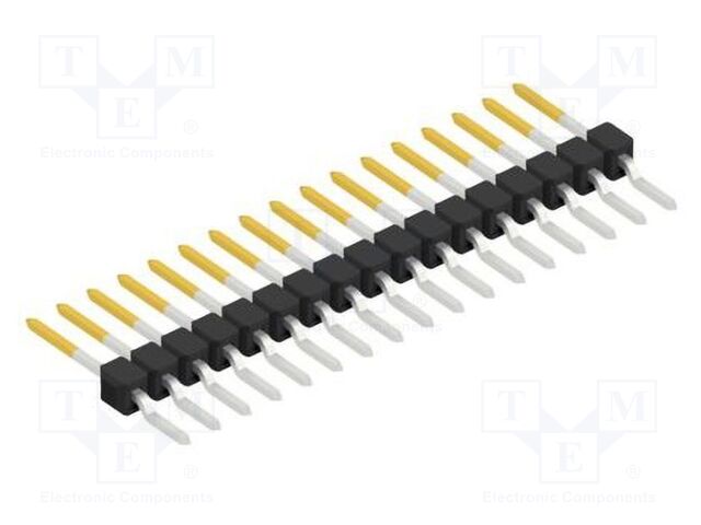 Connector: pin strips; pin header; male; PIN: 17; 2.54mm; SMT; 1x17