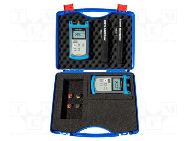 Measuring kit: fiber optic network test kit; 340x270x80mm