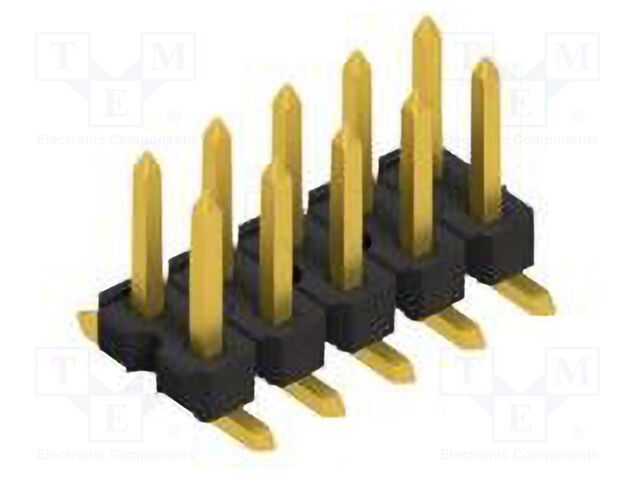 Connector: pin strips; pin header; male; PIN: 10; 2.54mm; SMT; 2x5