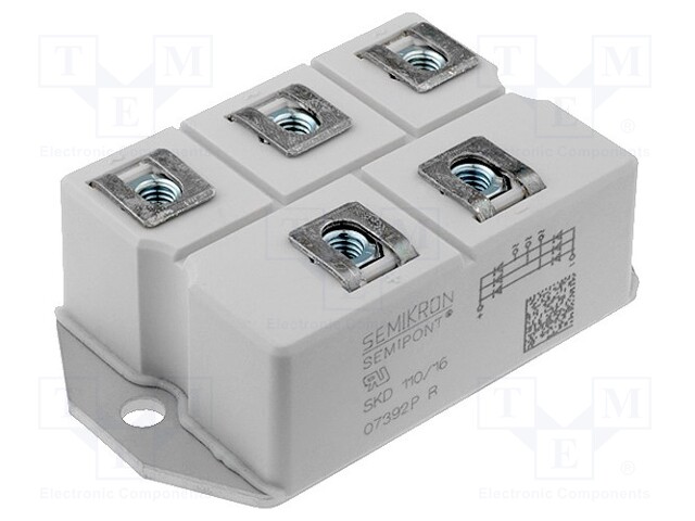 Three-phase bridge rectifier; Urmax: 800V; If: 207A; Ifsm: 2kA