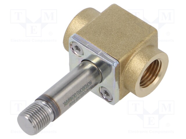 Electromagnetic valve; G 1/4"; brass; FKM; EV210A; Valve: 2/2 NC