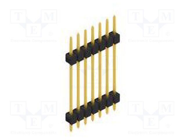 Connector: pin strips; pin header; male; PIN: 7; 2.54mm; THT; 1x7