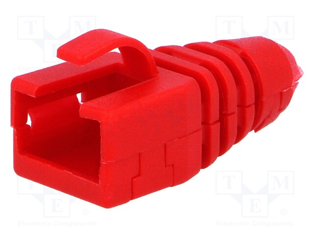 RJ45 plug boot; Colour: red