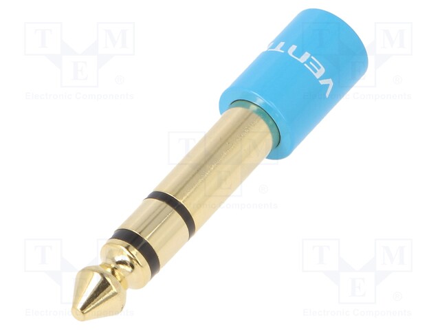 Jack 3.5mm socket,Jack 6.5mm plug; Plating: gold-plated