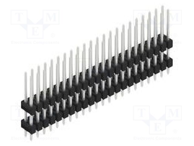 Connector: pin strips; pin header; male; PIN: 44; 2.54mm; THT; 2x22