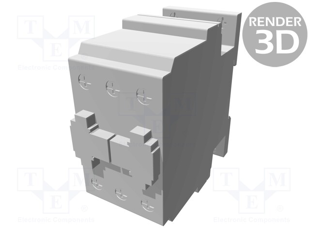 Contactor: 3-pole; NO x3; 110VAC; 26A; DIN; BF; screw terminals