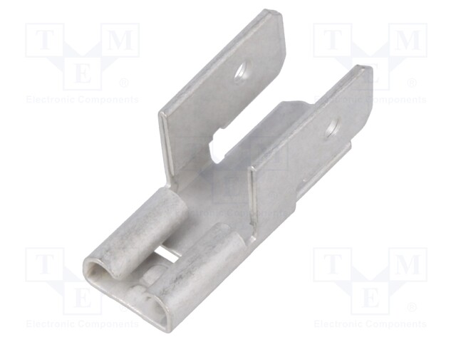Terminal: flat; 6.3mm; 0.8mm; 1 x female,3 x male; tinned; brass