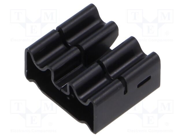 Heatsink: extruded; black; L: 19mm; W: 22mm; H: 11mm; aluminium