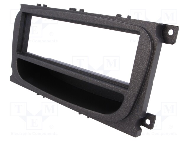 Radio mounting frame; Ford; 1 DIN; black