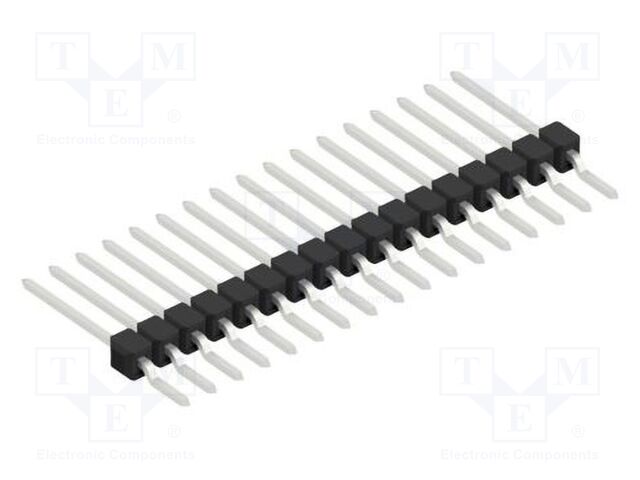 Connector: pin strips; pin header; male; PIN: 17; 2.54mm; SMT; 1x17