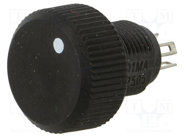 Potentiometer: shaft; single turn; 100Ω; 1W; ±20%; linear; soldered