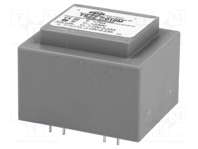 Transformer: encapsulated; 7VA; 230VAC; 15V; 15V; 0.23A; 0.23A; IP00