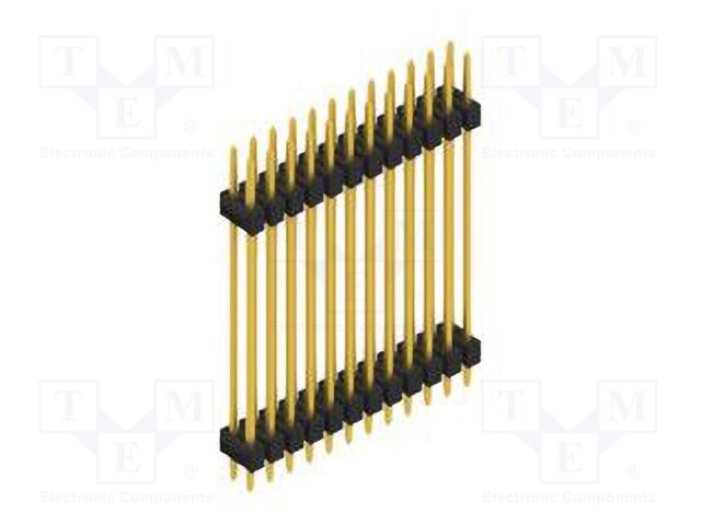 Connector: pin strips; pin header; male; PIN: 24; 2.54mm; THT; 2x12
