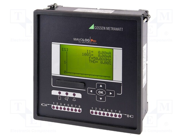 Power quality analyser; on panel; M9200; three-phase; 500V; 1A,5A
