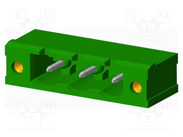 Connector: pluggable terminal block; socket; male; angled 90°
