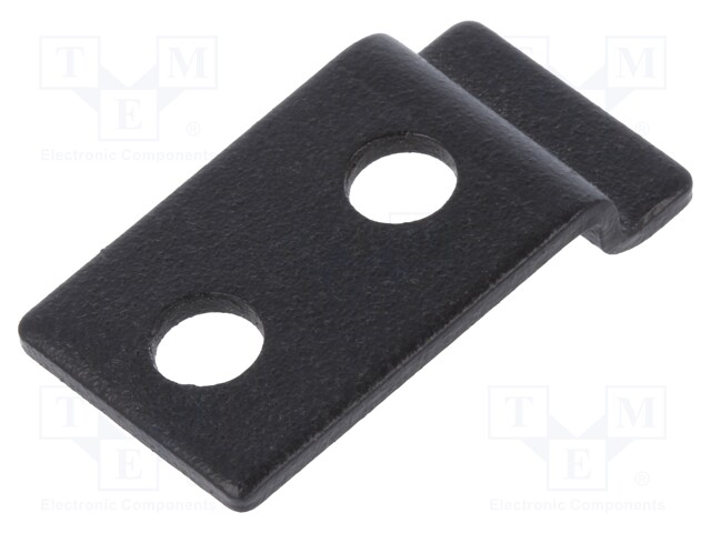 Catch; steel; W: 16mm; L: 29.5mm; Plating: zinc; Colour: black